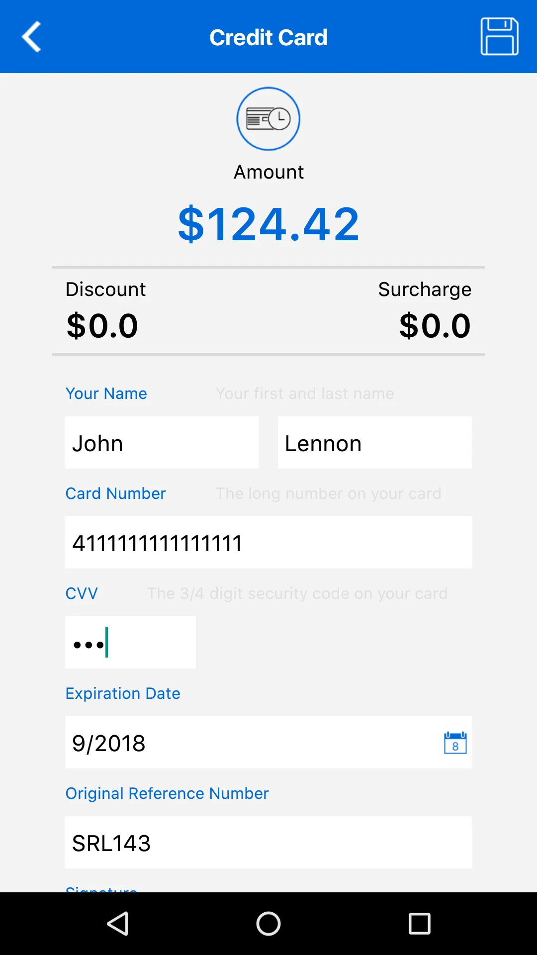 iVend POS screenshot