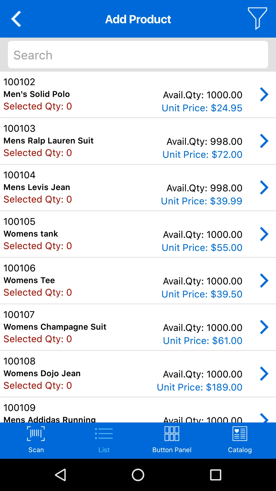 iVend POS screenshot